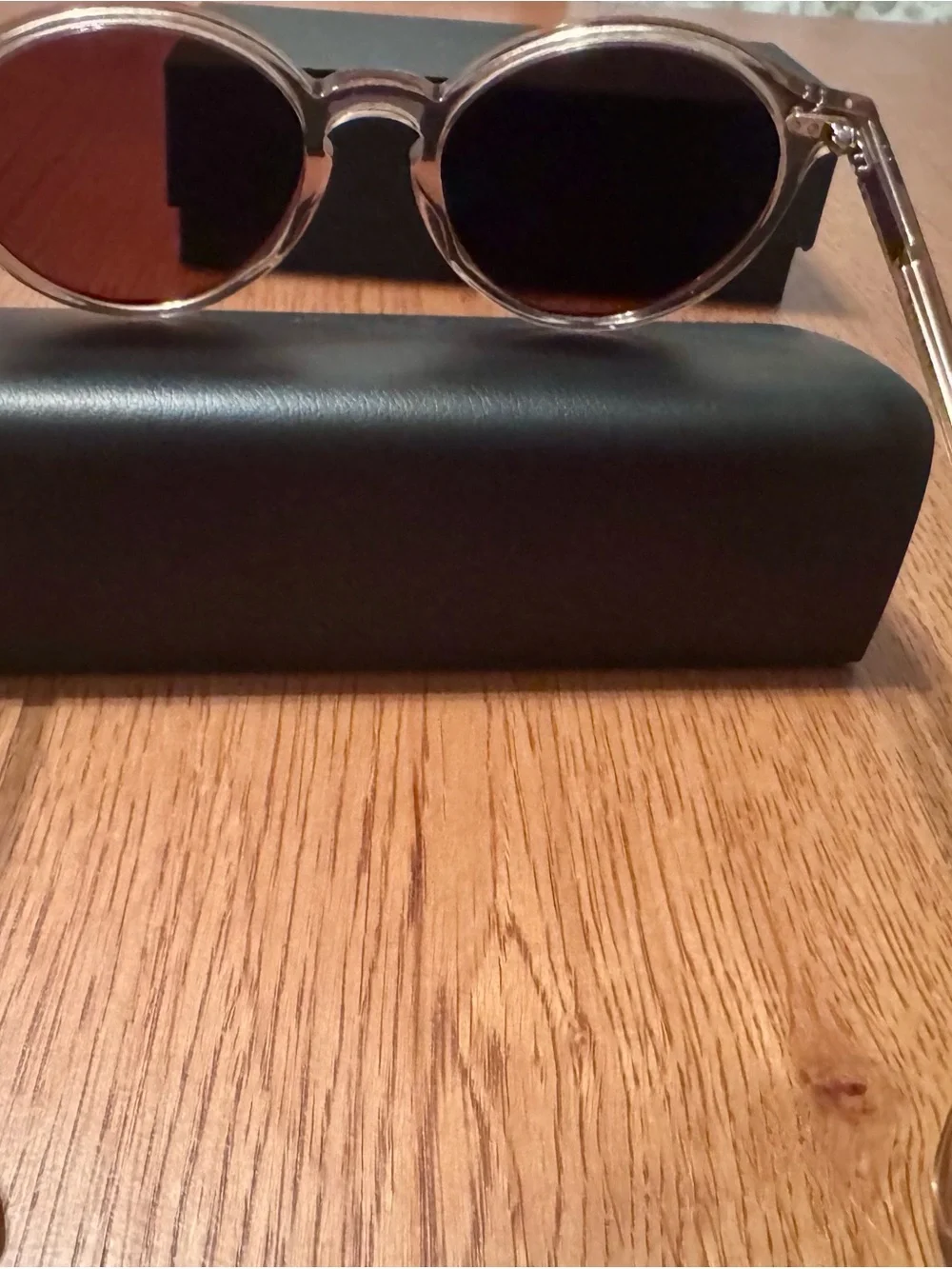 Quince Brixton Clear Taupe Sunglasses with Brown Lenses
